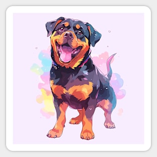 Cute rottweiler puppy Sticker